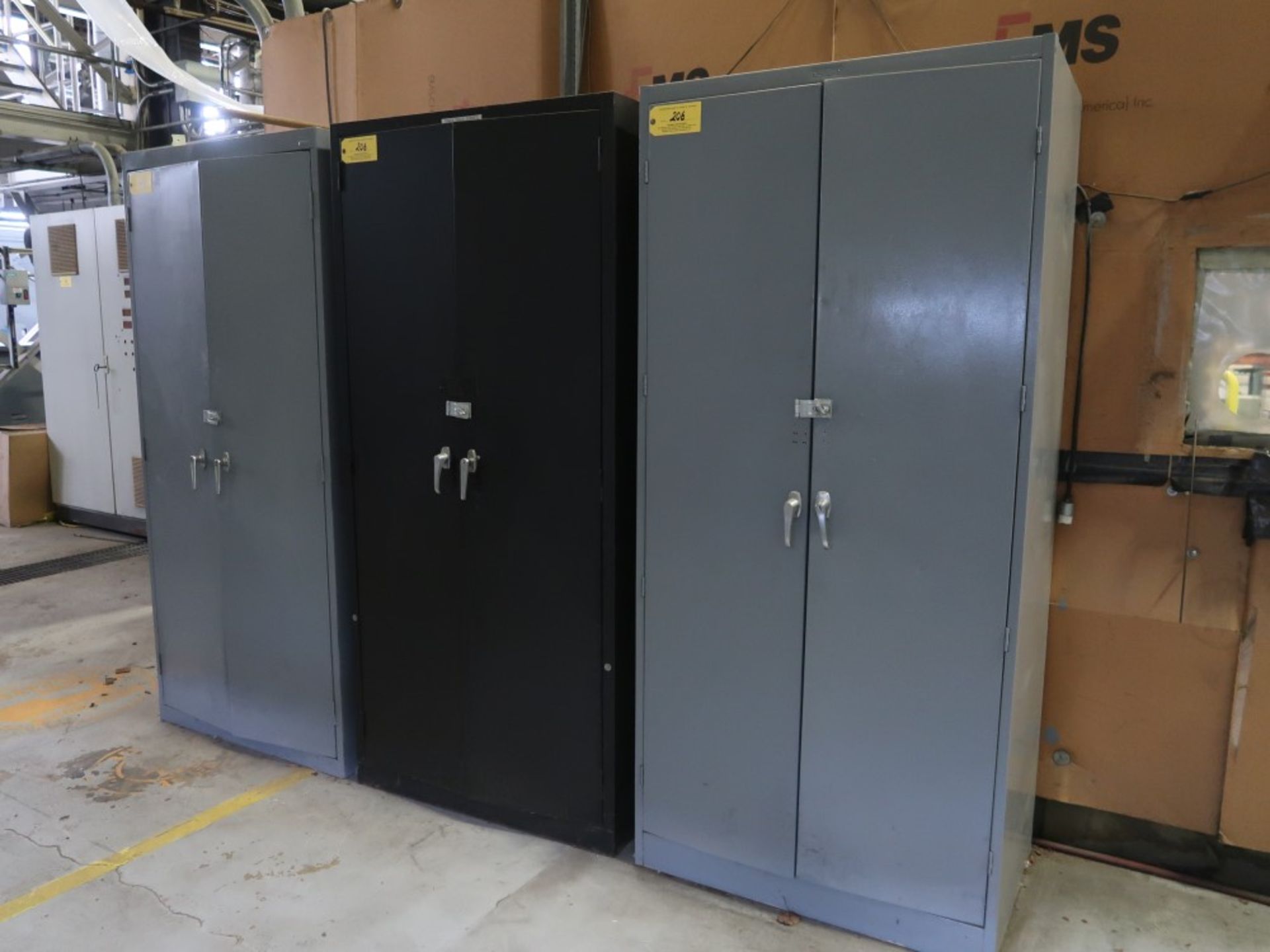 (3) Heavy Duty 2-Door Cabinets