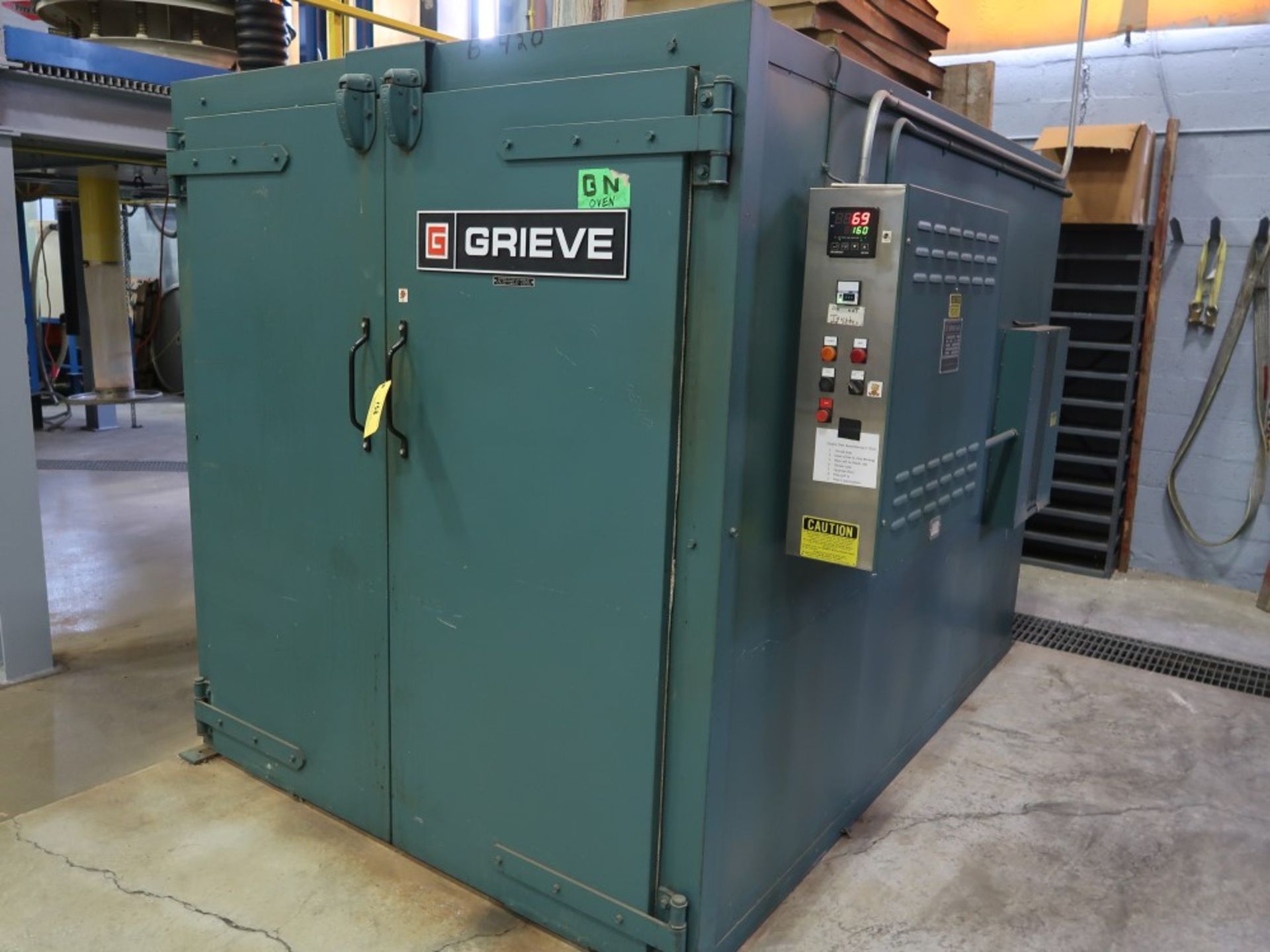 Grieve Model B2H-650 Electric Oven S/N 411532, 2-Door, 54" W x 72" H x 88" D, Max Temp 650 Degrees