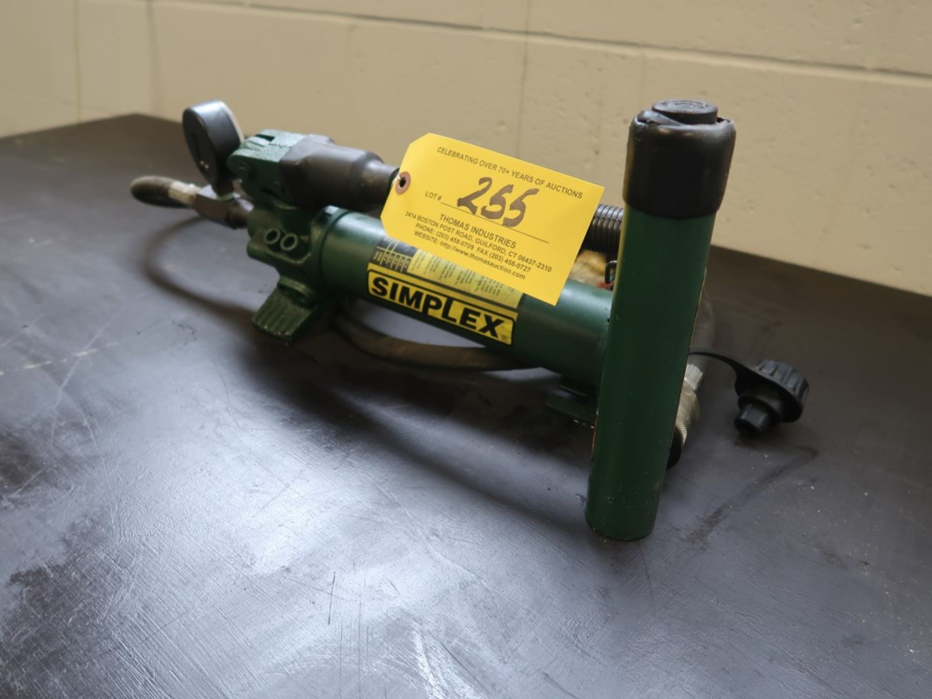 Simplex Compact Steel Hydraulic Hand Pump w/ Cylinder - Image 2 of 2