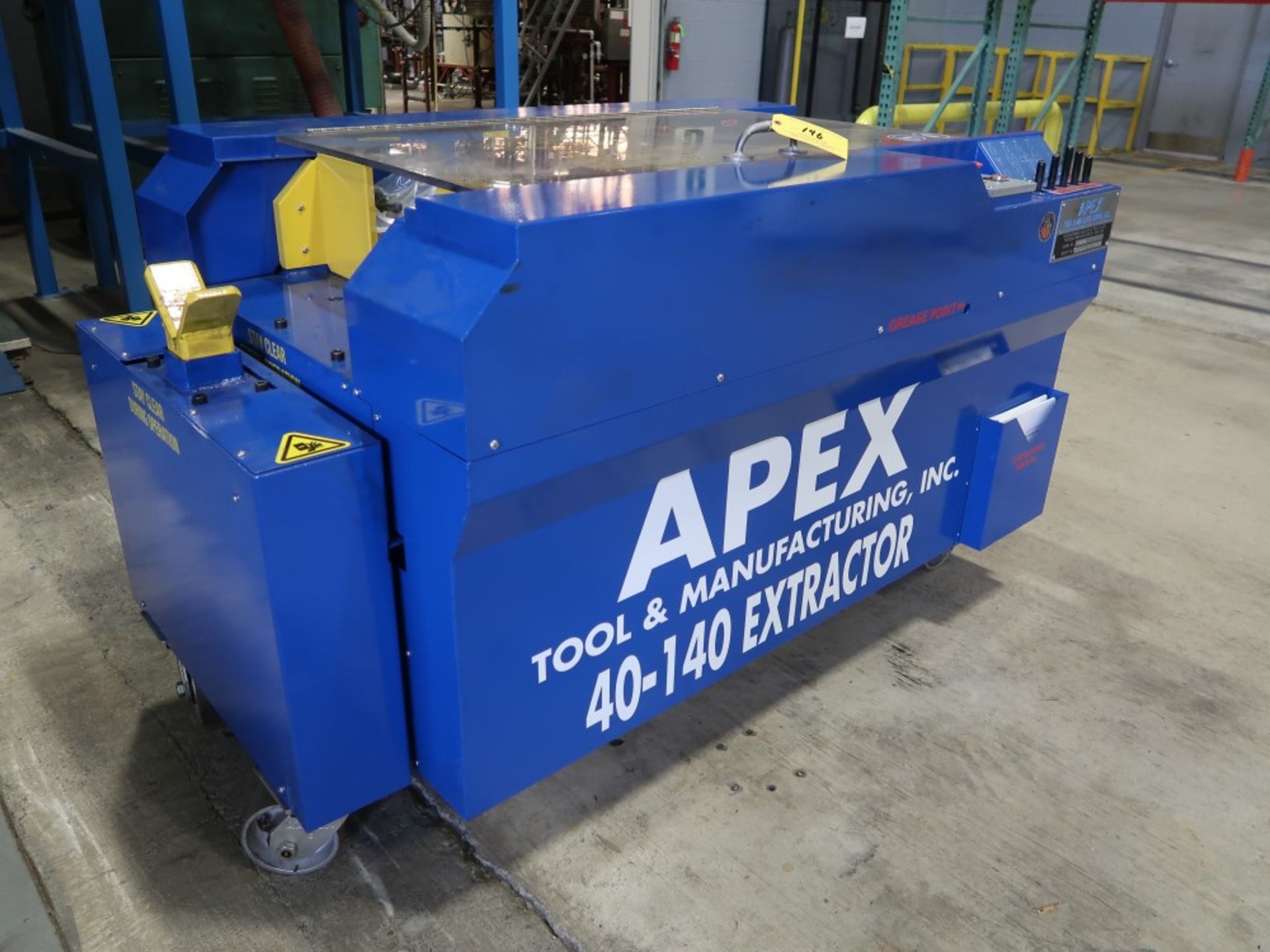 2016 Apex Extruder Element Extractor Model 40-140 S/N 62225 40-140 mm Cap - Image 2 of 8