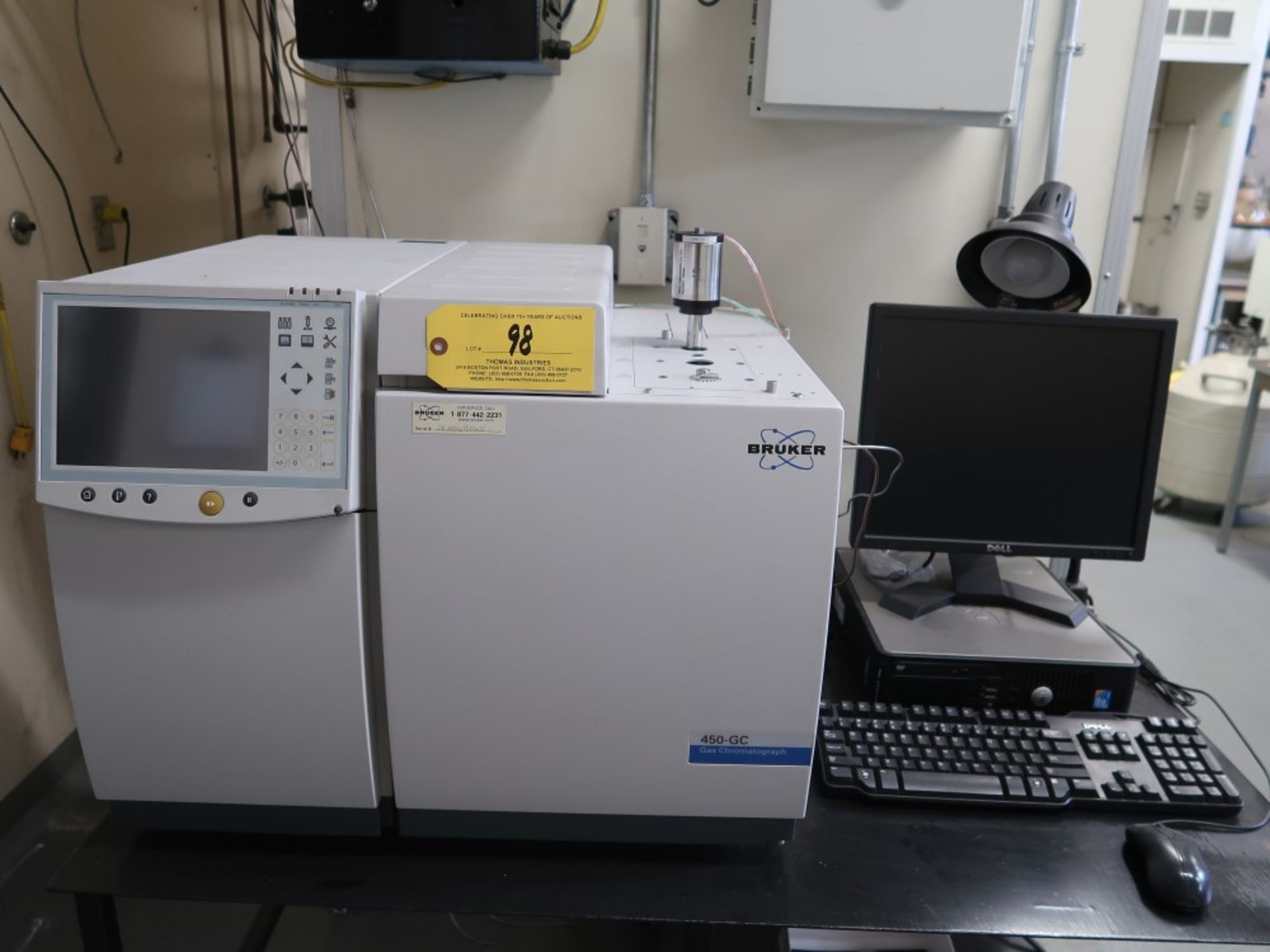 2010 Bruker 450-GC Gas Chromatograph S/N GC1006B065 w/ Dell Optiplex 780 Computer - Image 2 of 5