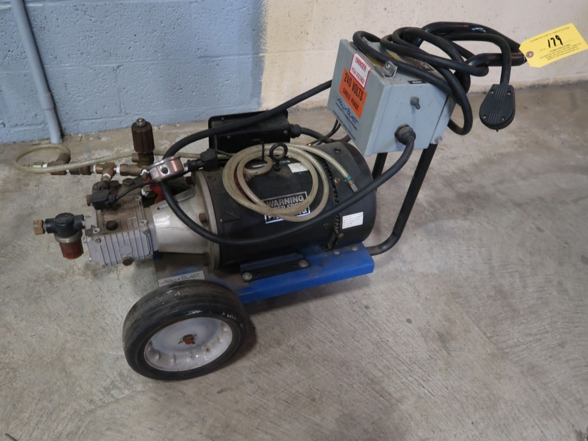 Aqua Blast Electric Pressure Washer Model 4120 S/N 11564, 240 Volts Single Phase