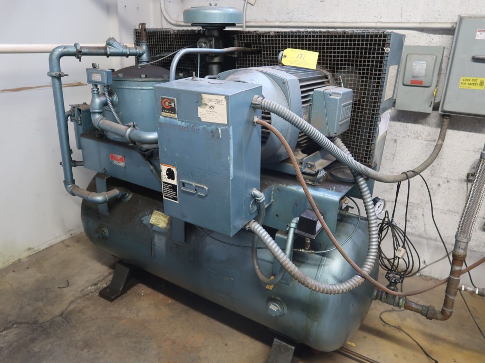 Joy Twistair 25 HP Horizontal Tank Mounted Two Stage Air Compressor