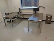 Lot of Desks, Table, Dell Monitors, File Cabinets, Whiteboards