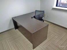 L-Shaped Desk, Swivel Chair