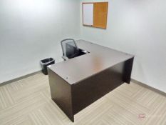 L-Shaped Desk, Swivel Chair