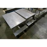 (2) Aluminum Platforms