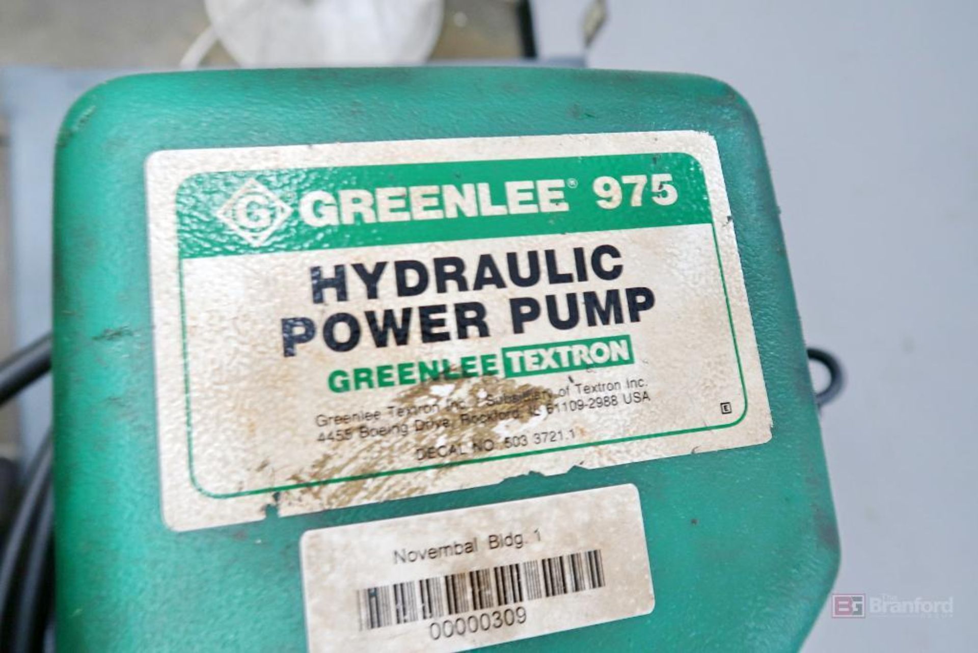Greenlee Hydraulic Power Pump 975 - Image 3 of 8