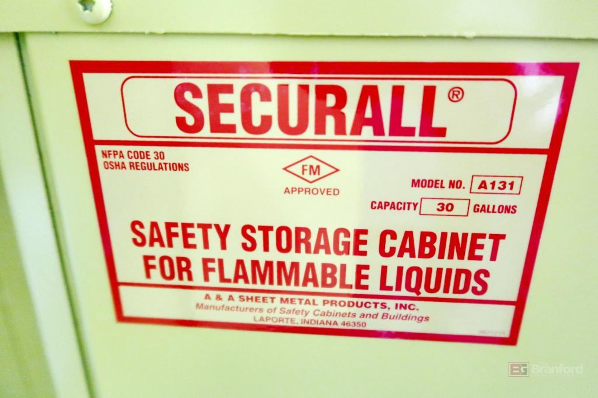 Securall Safety Storage Cabinet - Image 4 of 4