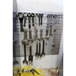 Assorted Large Tools w/ Hanging Organizer
