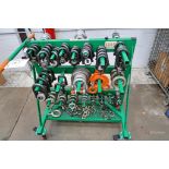 Rolling Cart w/ Assorted D Rings/Shackles