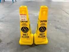 Lot of (2) Wet Floor Cones