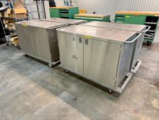 Lot of (2) Metro Stainless Storage Cart w/ Contents