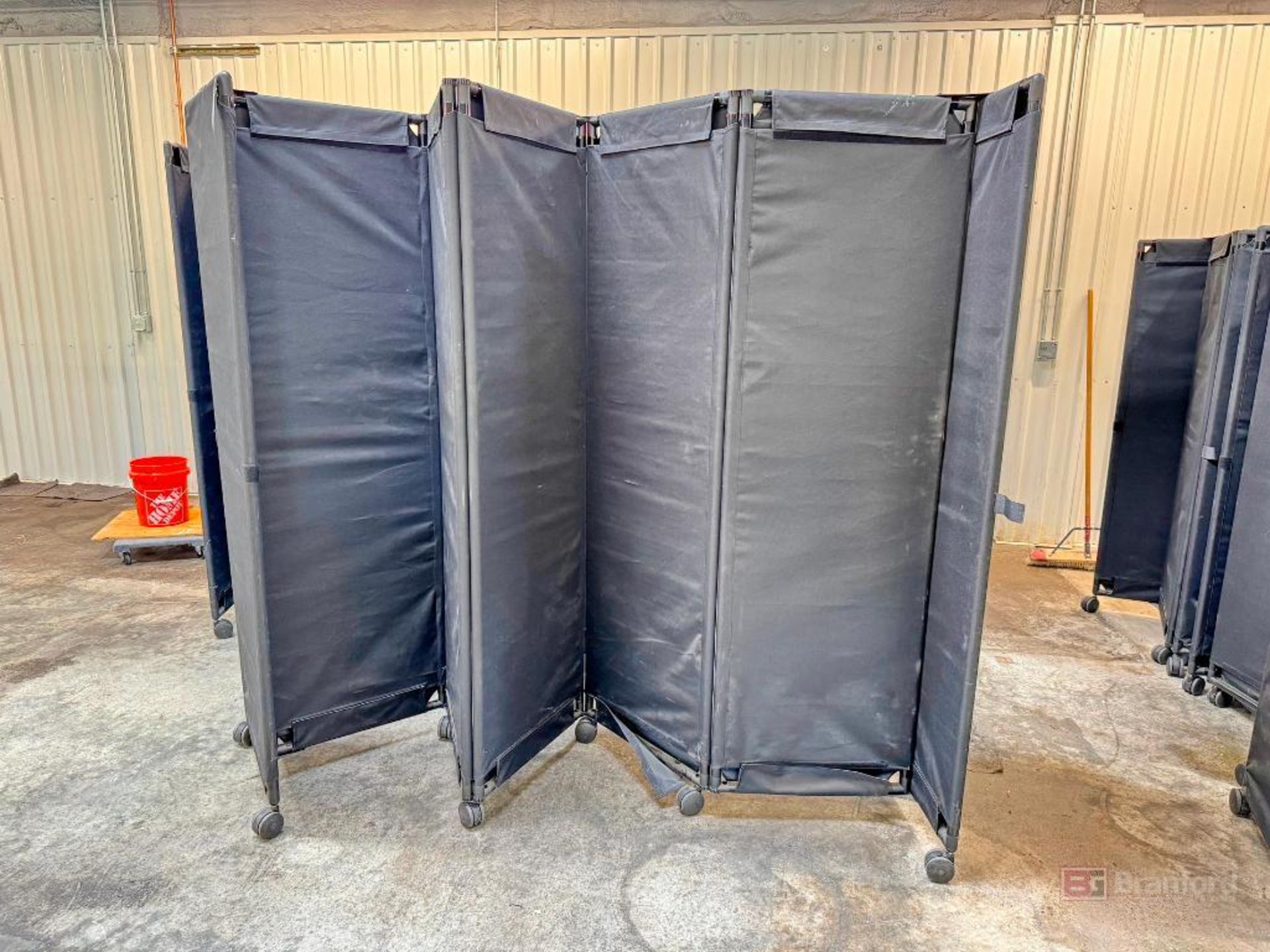 Lot of (3) Portable Partitions Privacy Screens