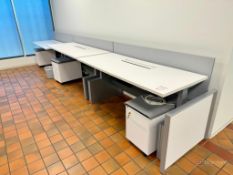 Lot of (3) Steelcase Adjustable Height Desks