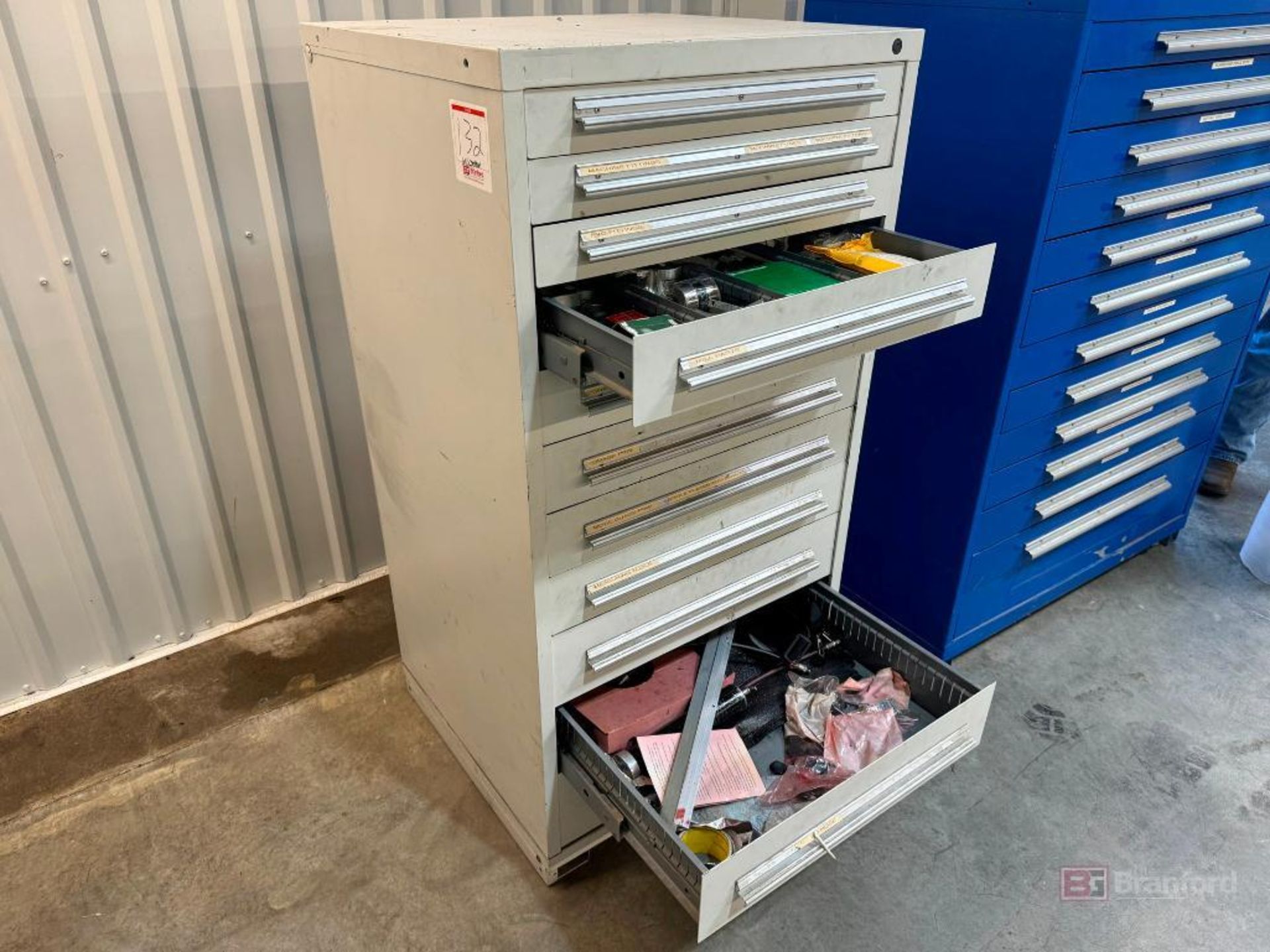 Storage Cabinet w/ Fadal EMC Mill Spare Parts - Image 3 of 3