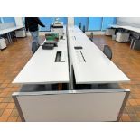 Lot of (8) Steelcase Adjustable Height Desks