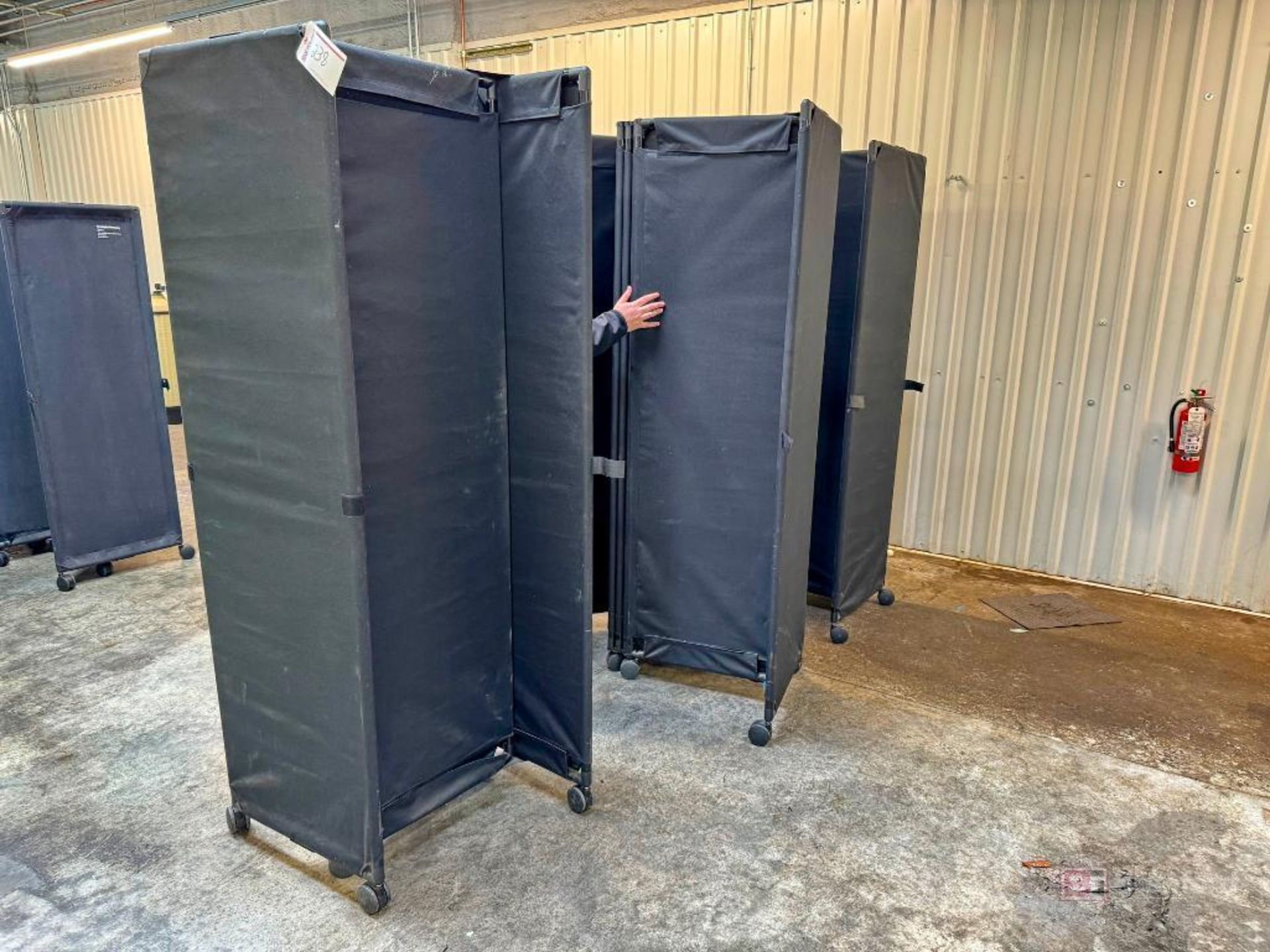 Lot of (3) Portable Partitions Privacy Screens - Image 2 of 2