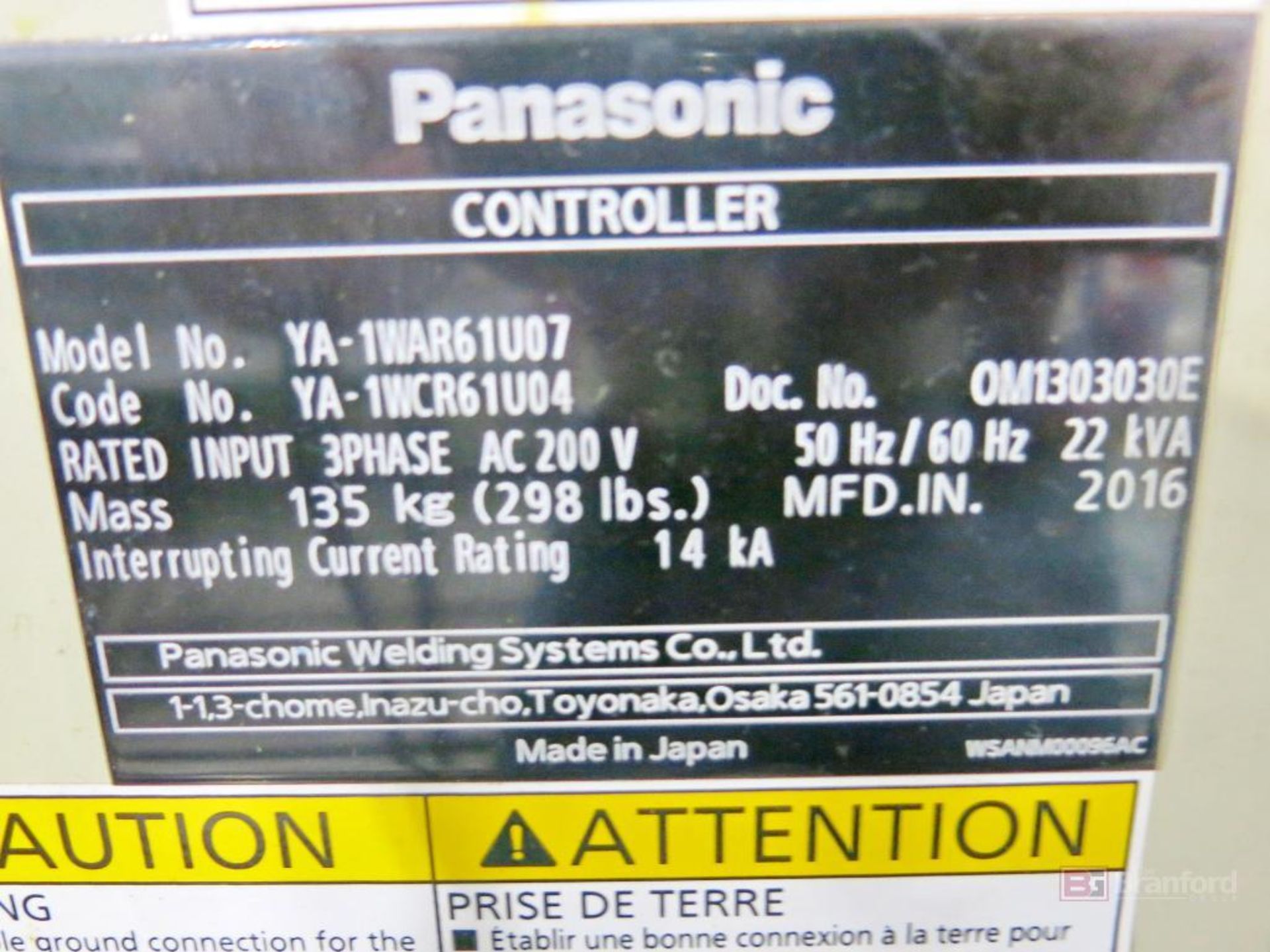 Panasonic Model TM-1400WGIII Robotic Welder - Image 6 of 7