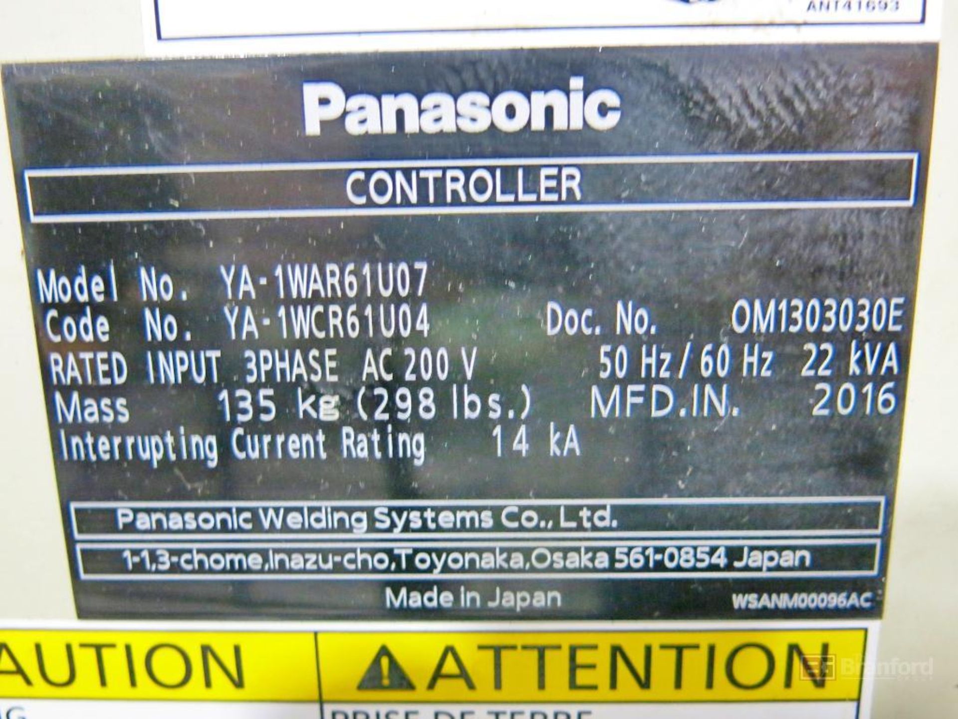 Panasonic Model TM-1400WGIII Robotic Welder - Image 6 of 7