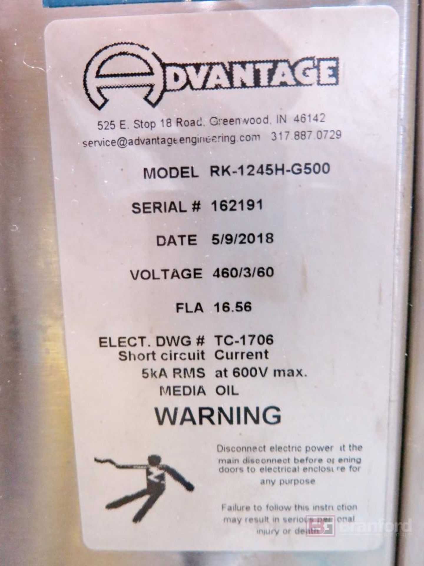 Advantage Regal Model RK-1245H-G500 Oil Temperature Controller - Image 3 of 3