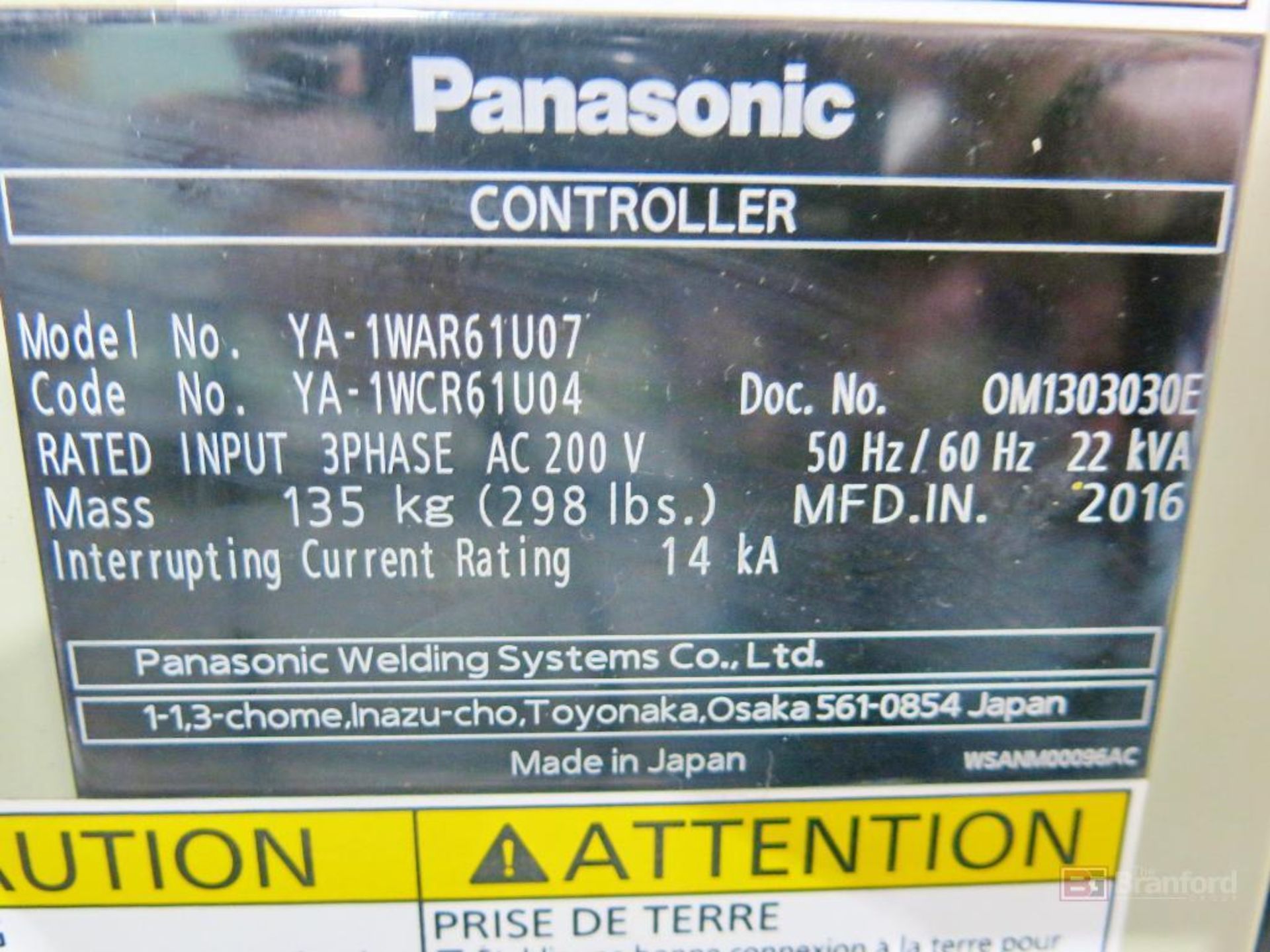 Panasonic Model TM-1400WGIII Robotic Welder - Bild 8 aus 8
