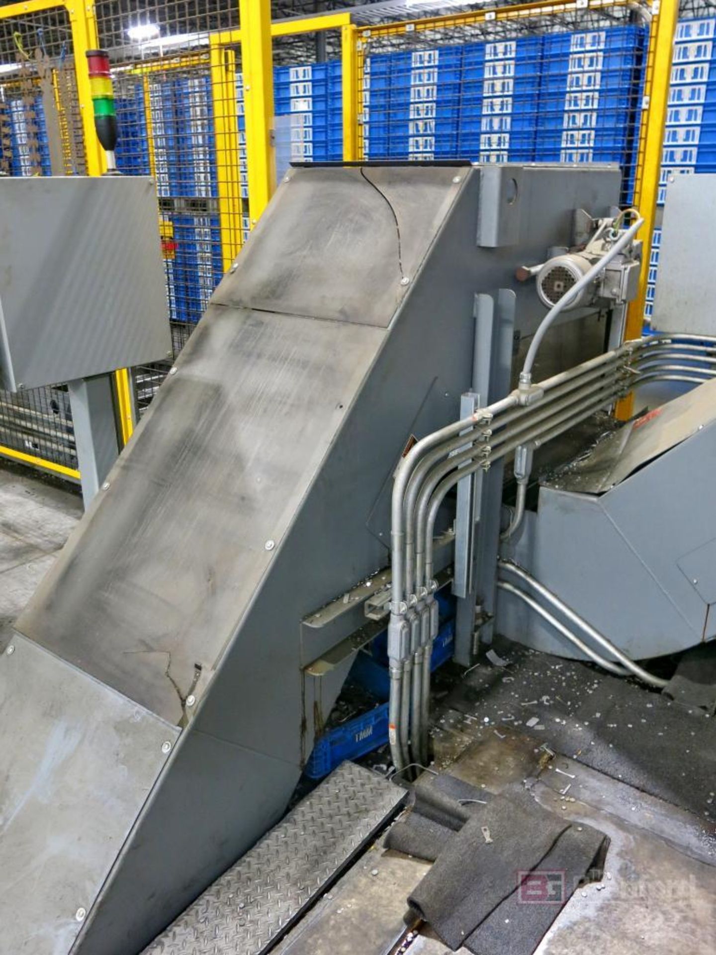 Jorgensen Central Chip Scrap Conveyor System w/ Swivel Chute - Image 7 of 20