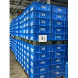 (10) Pallets of Heavy Duty Plastic 24 x 14 x 9 Parts Bins