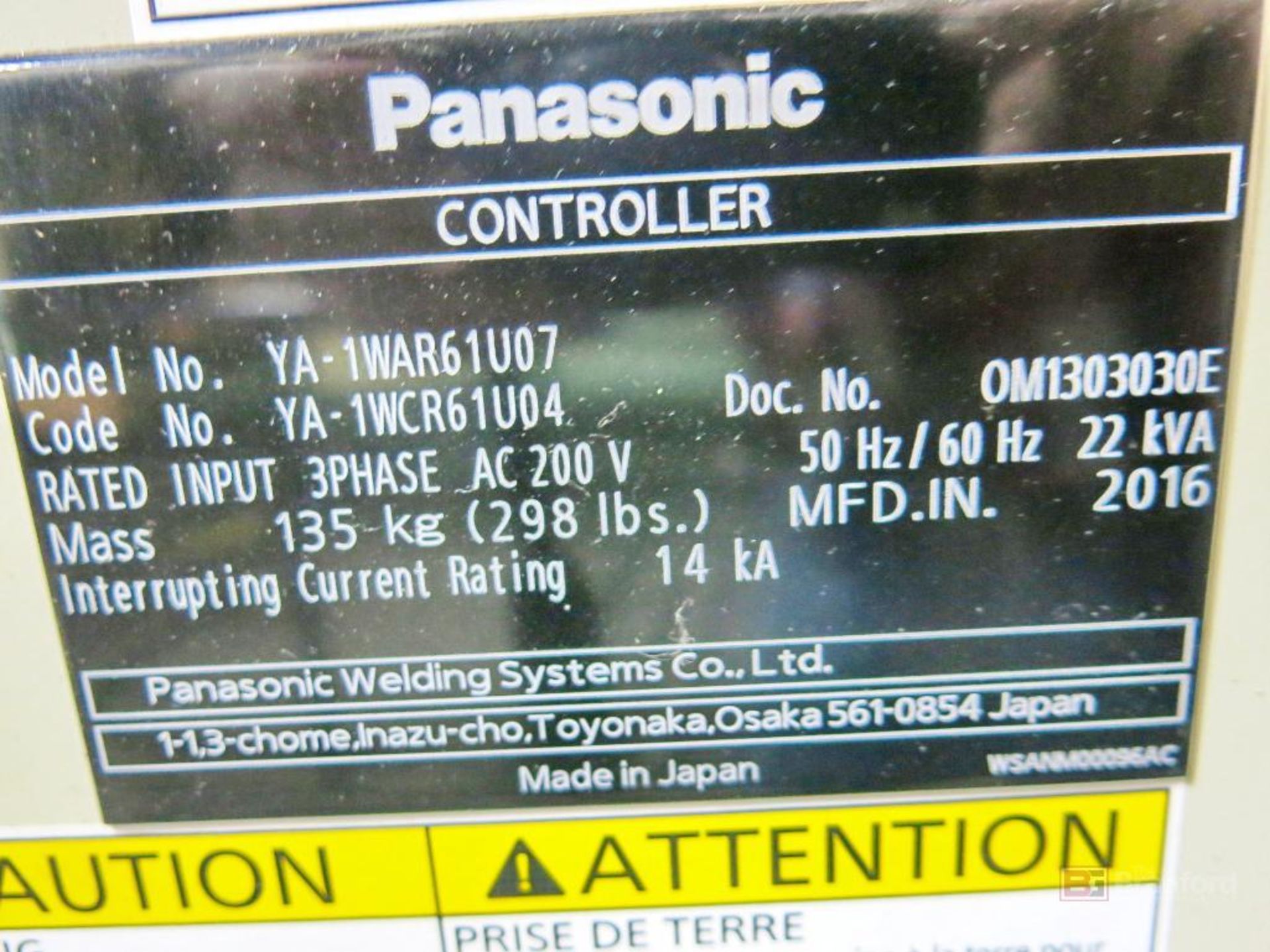 Panasonic Model TM-1400WGIII Robotic Welder - Image 6 of 8
