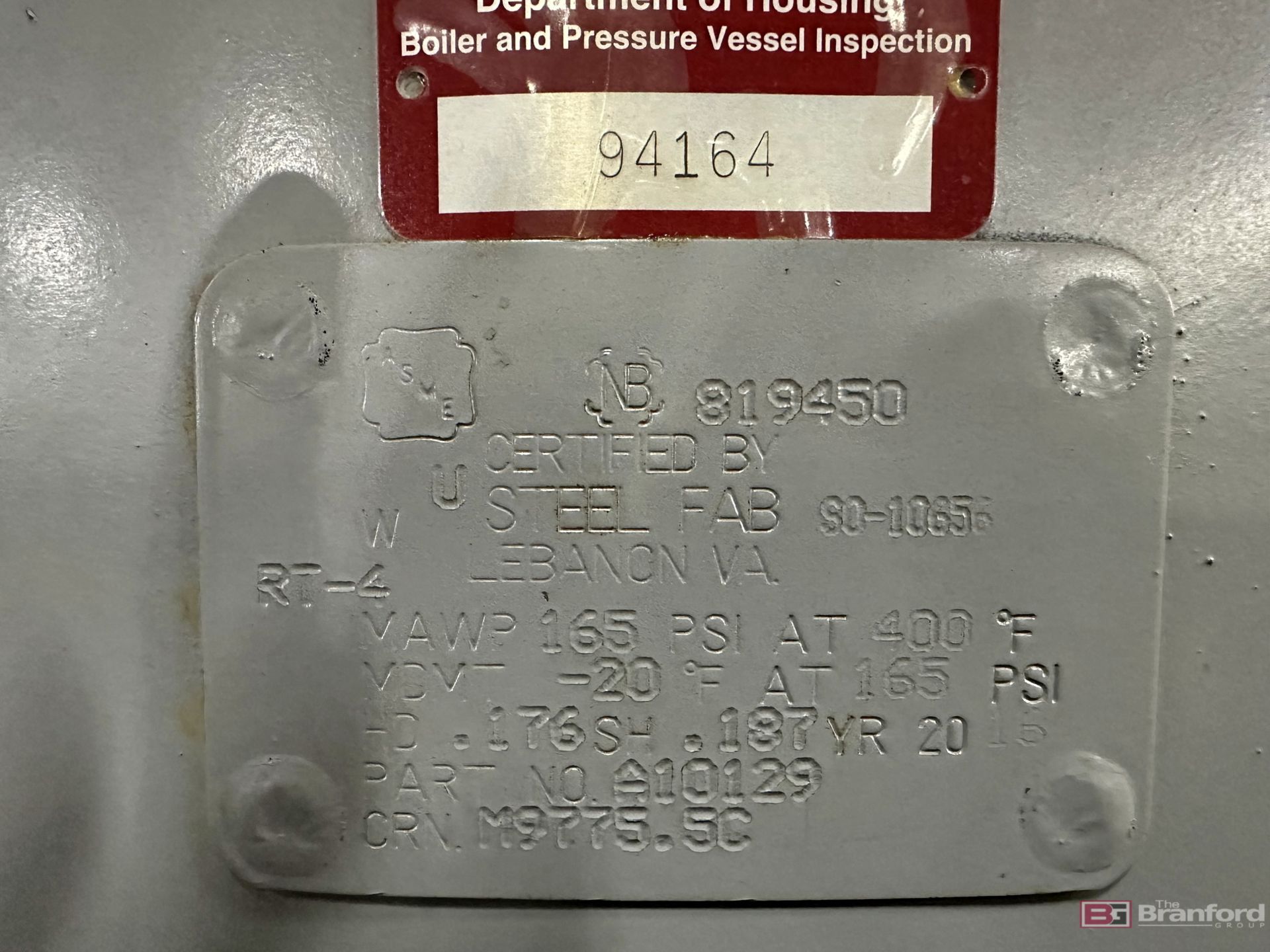 Ingersoll Rand Approx 500-Gallon Air Expansion Tank - Image 2 of 2