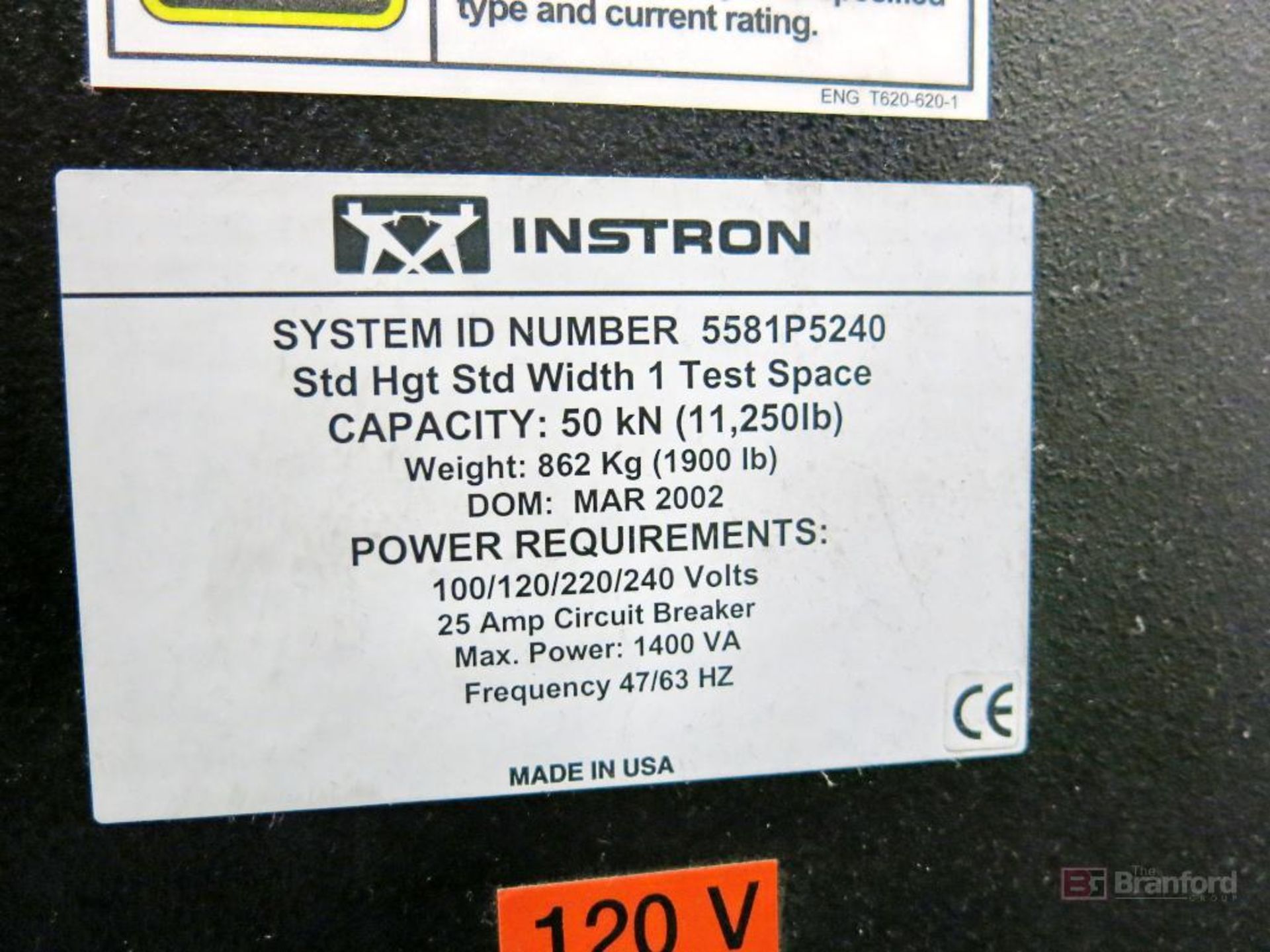 Instron Model 5900R Tensile Tester - Image 3 of 5