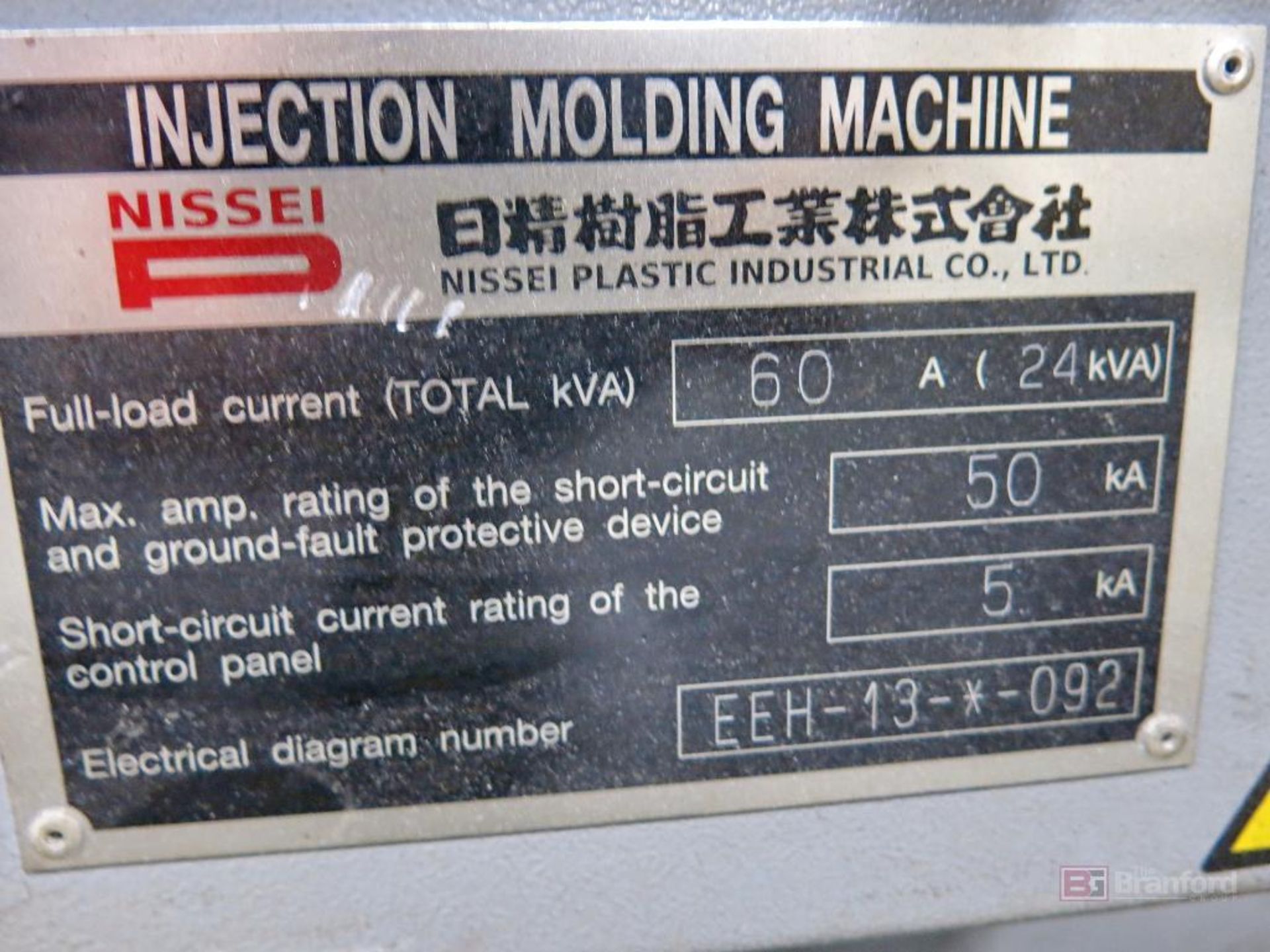 Nissei Model FNX180III A-36A 180-Ton x 9.6-Oz Shot Hybrid Injection Molding Machine - Image 10 of 10