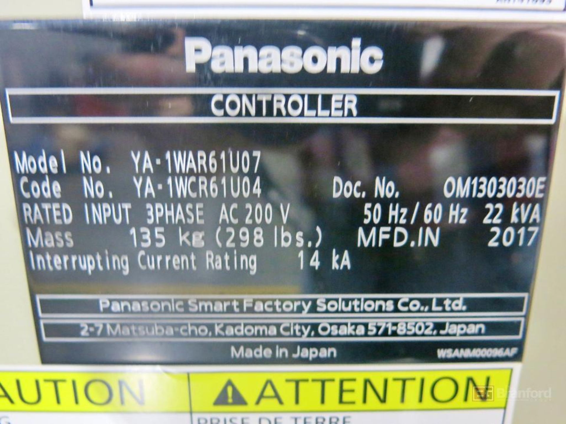 Panasonic Model TM-1400WGIII Robotic Welder - Image 8 of 8