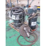 Lot of (4) Drum Vacuums