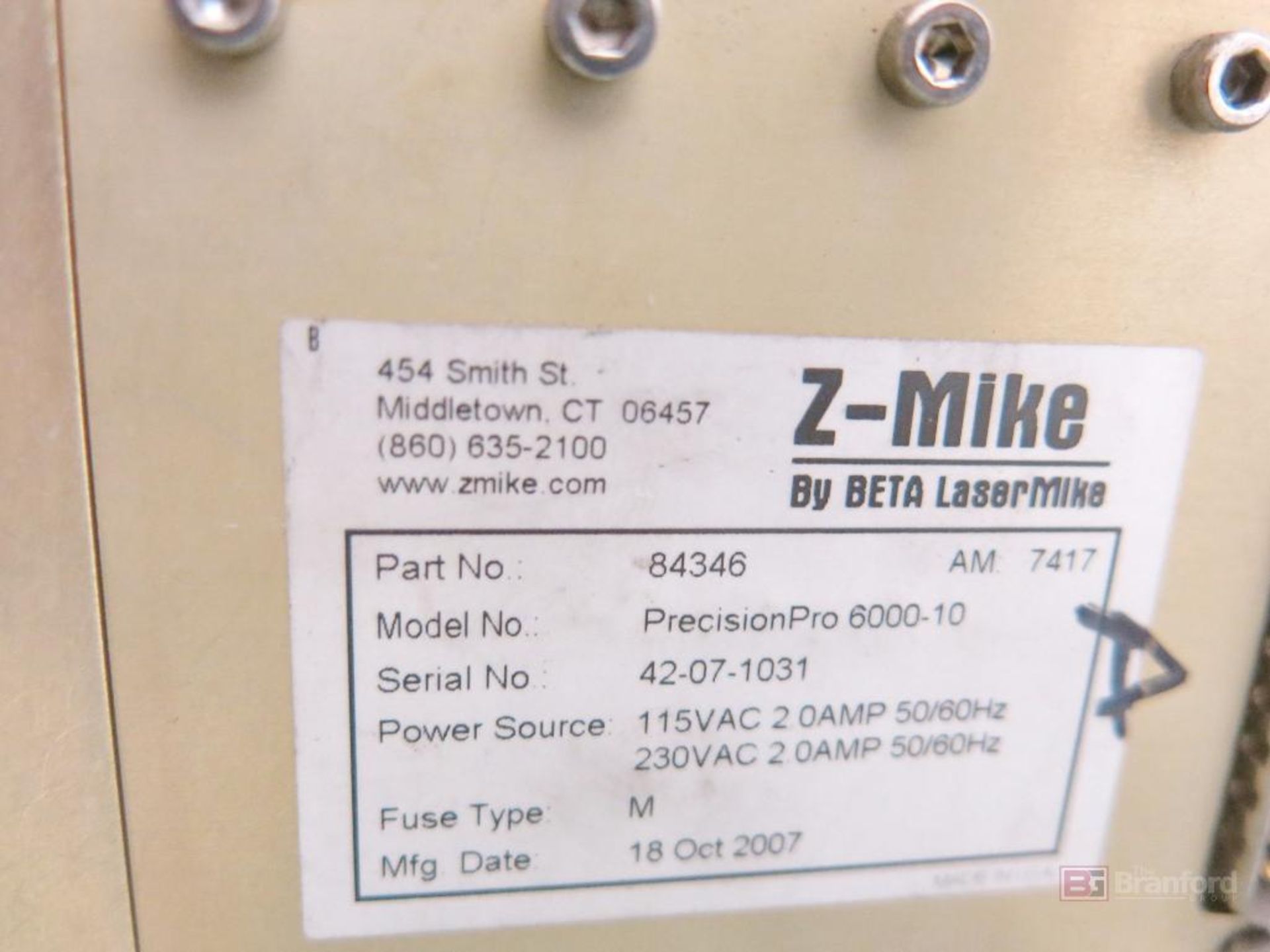 Z Mike by Data Laser Mike Precision Pro 6000 Laser Micrometer - Image 5 of 5