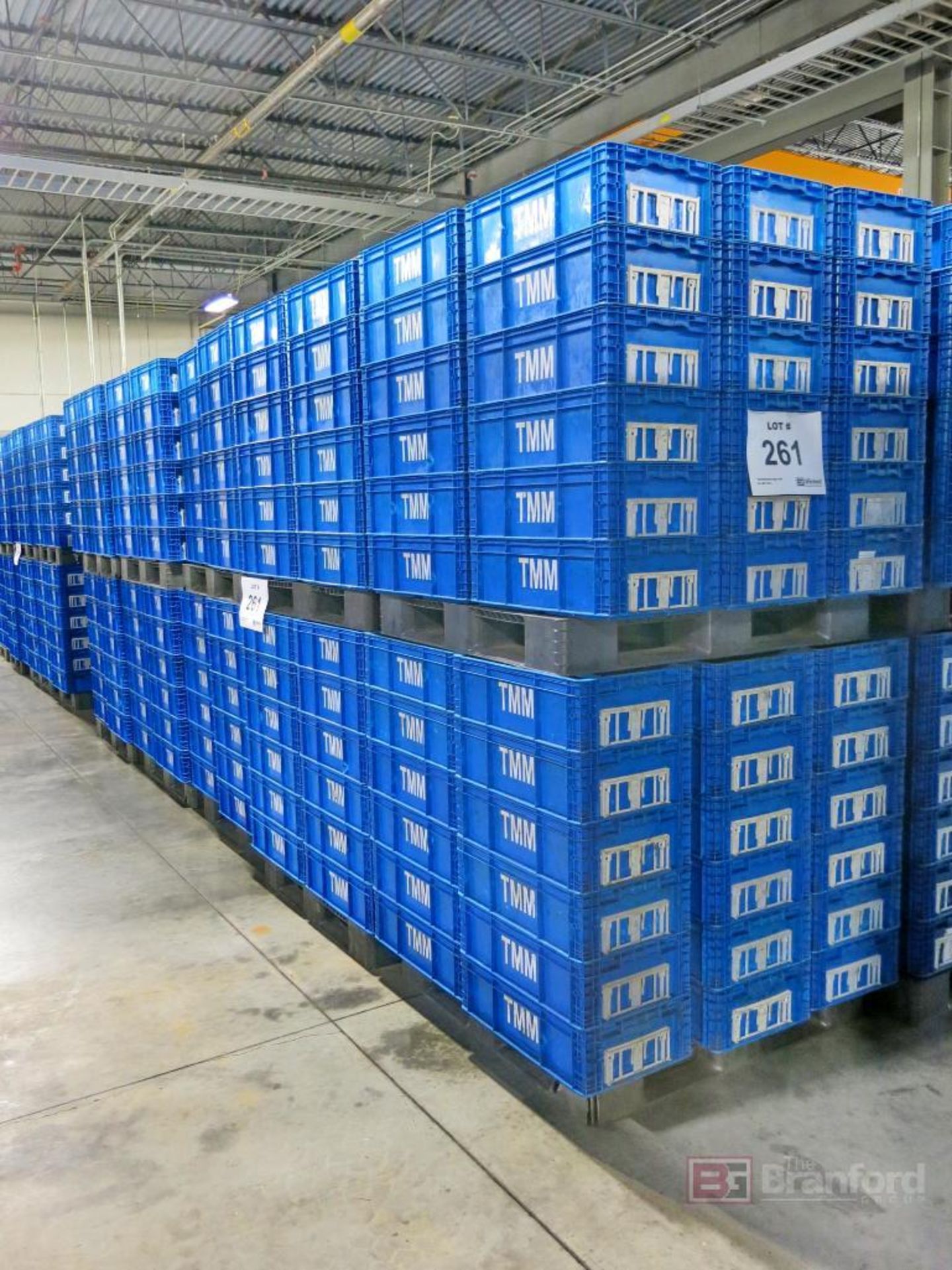 Lot of (360) Plastic Totes on (10) Pallets