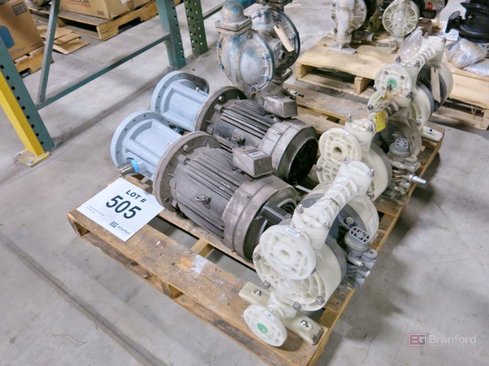 Lot of (4) Diaphragm Pumps, (2) Electric Mitsubishi Pumps - Image 2 of 2