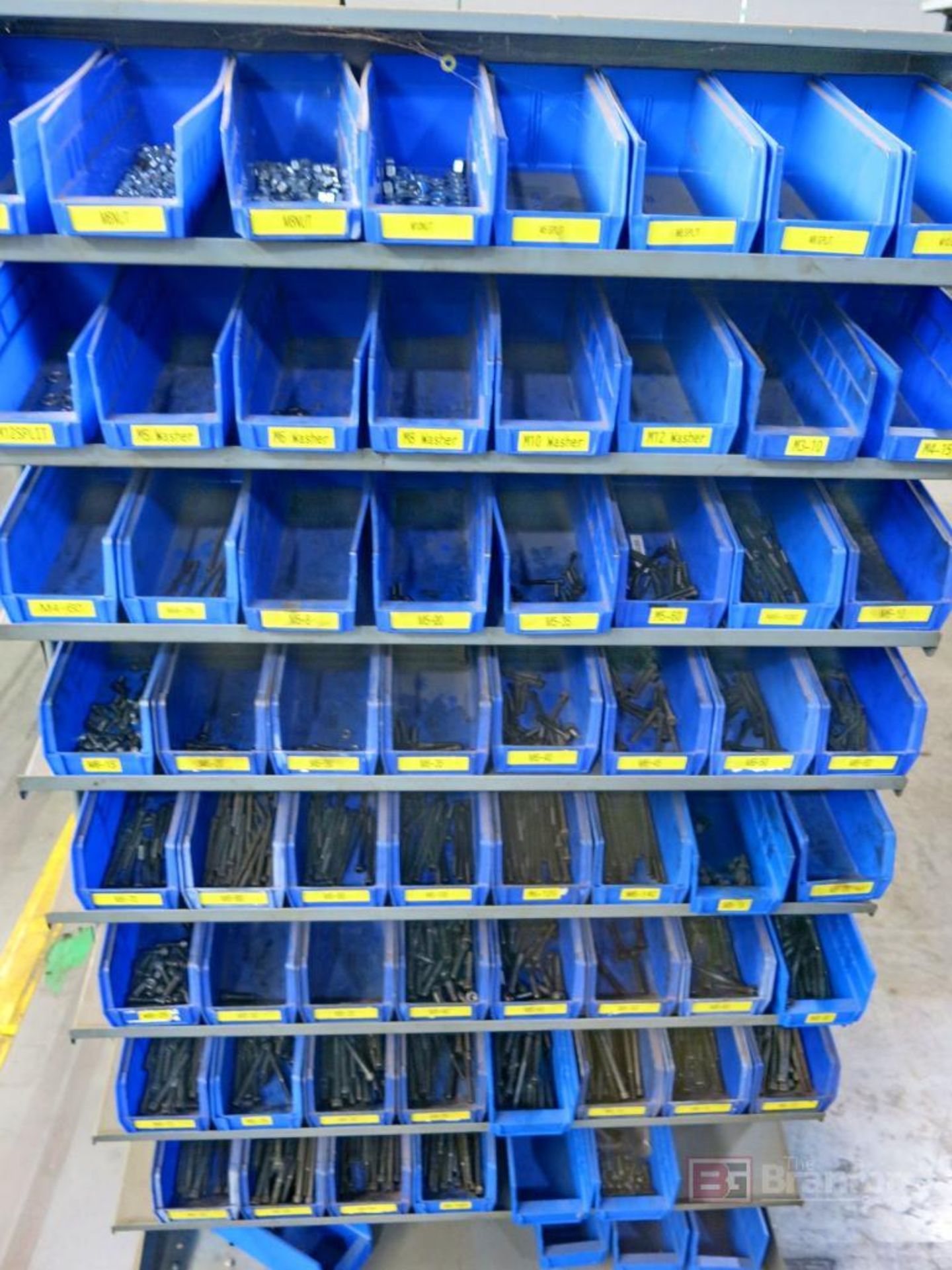 Double Sided Cantilever Arco Bin Rack w/ Contents - Image 3 of 3