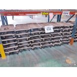 Lot of Metal Castered Dollies, 15.5" x 25.5" Platform, 3.875" D x 1.25" W Caster