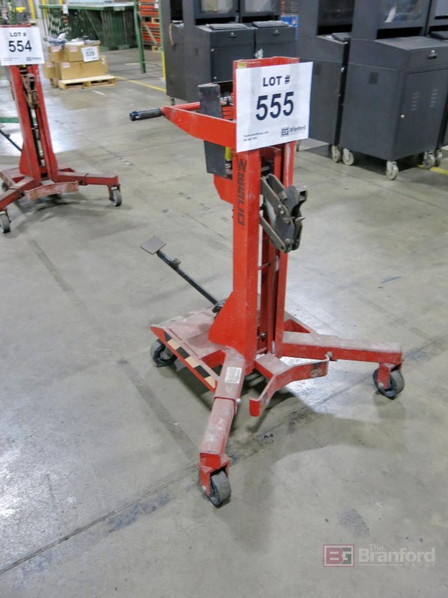 Wesco Model DM1100 Foot Pedal Hydraulic Pump Barrel Lifter