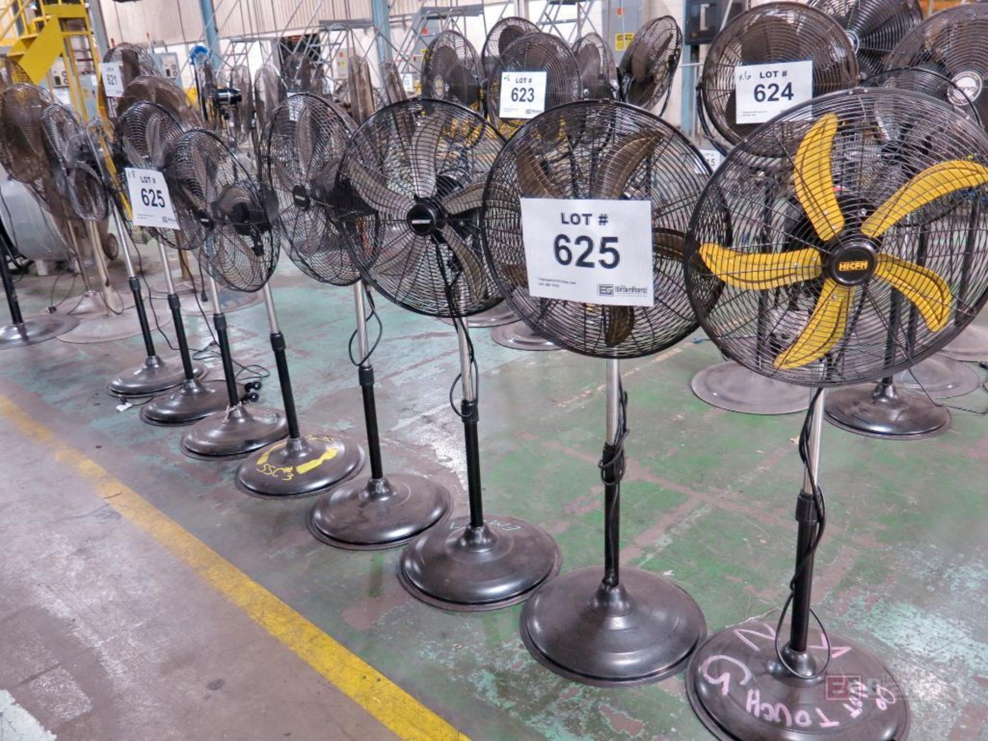 Lot of (8) Approx. 20" Pedestal Shop Fans - Image 2 of 2