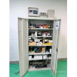 2-Door Metal Cabinet w/ Contents