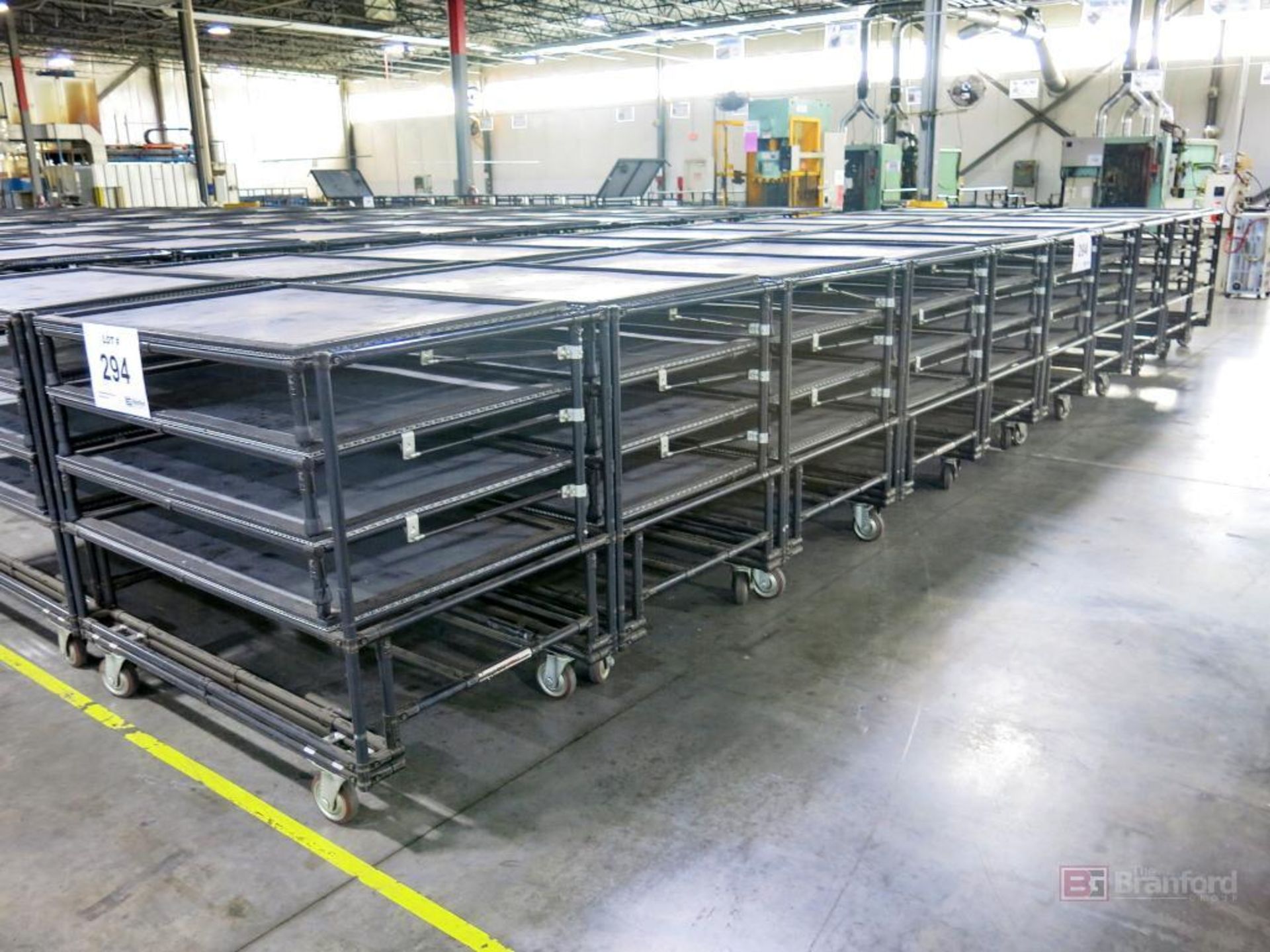 Creform Custom Made Tugger Receiving Pneumatic Lifting Work in Progress Multi Shelf Carts