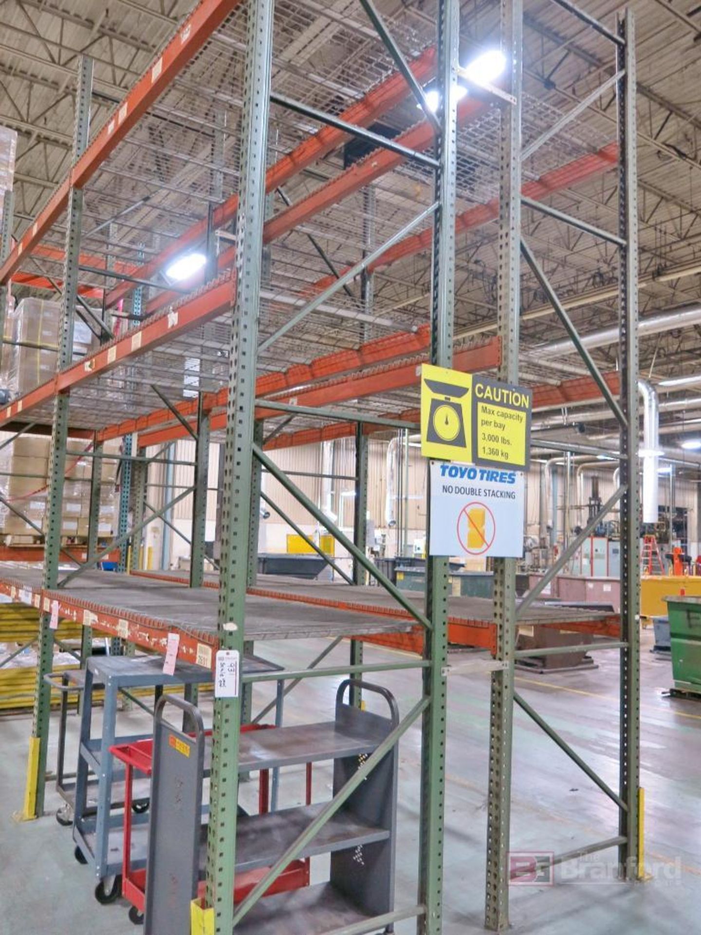 (13) Sections of Tear Drop Style Pallet Racking - Image 2 of 3