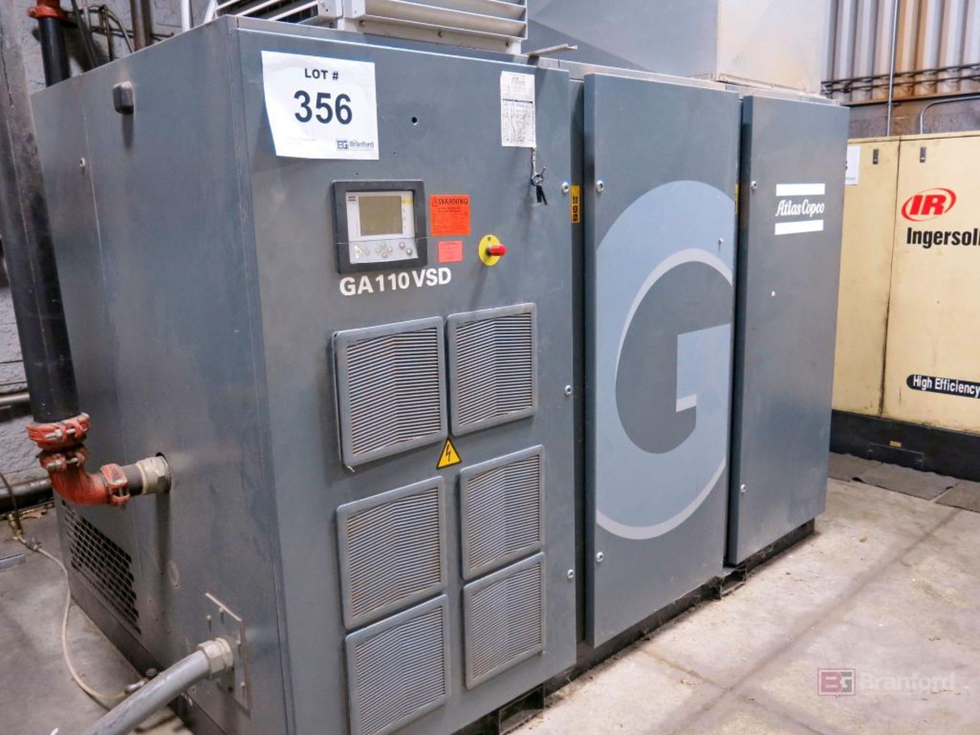 Atlas Copco Model GA 110VSD 154.3-HP Variable Speed Air Compressor