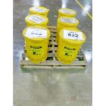 (6) Justrite Oily Waste Cans
