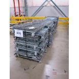 (8) Pallet Lots of Collapsible Steel Stackable Totes