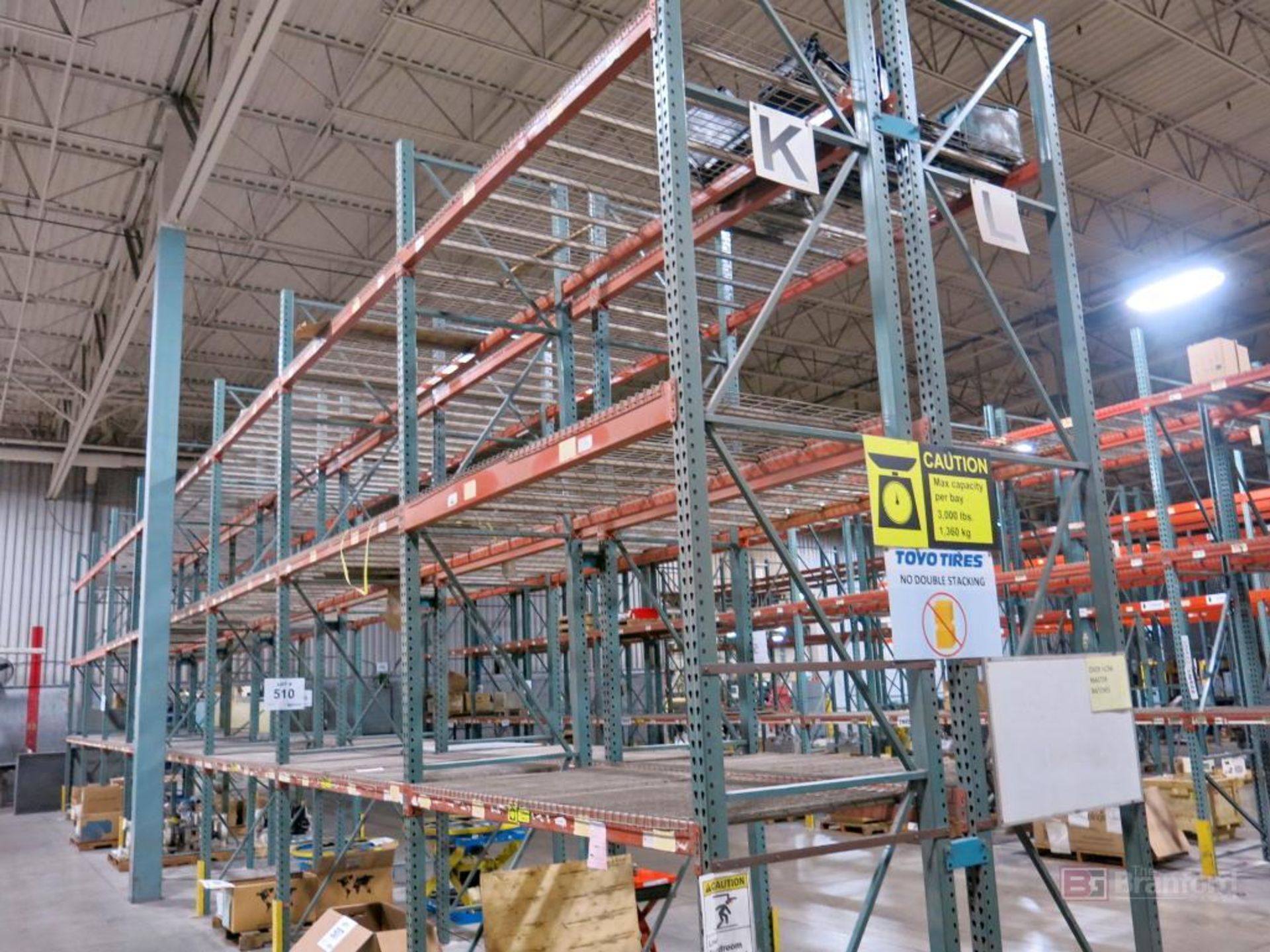 (16) Sections of Tear Drop Style Pallet Racking - Image 2 of 2