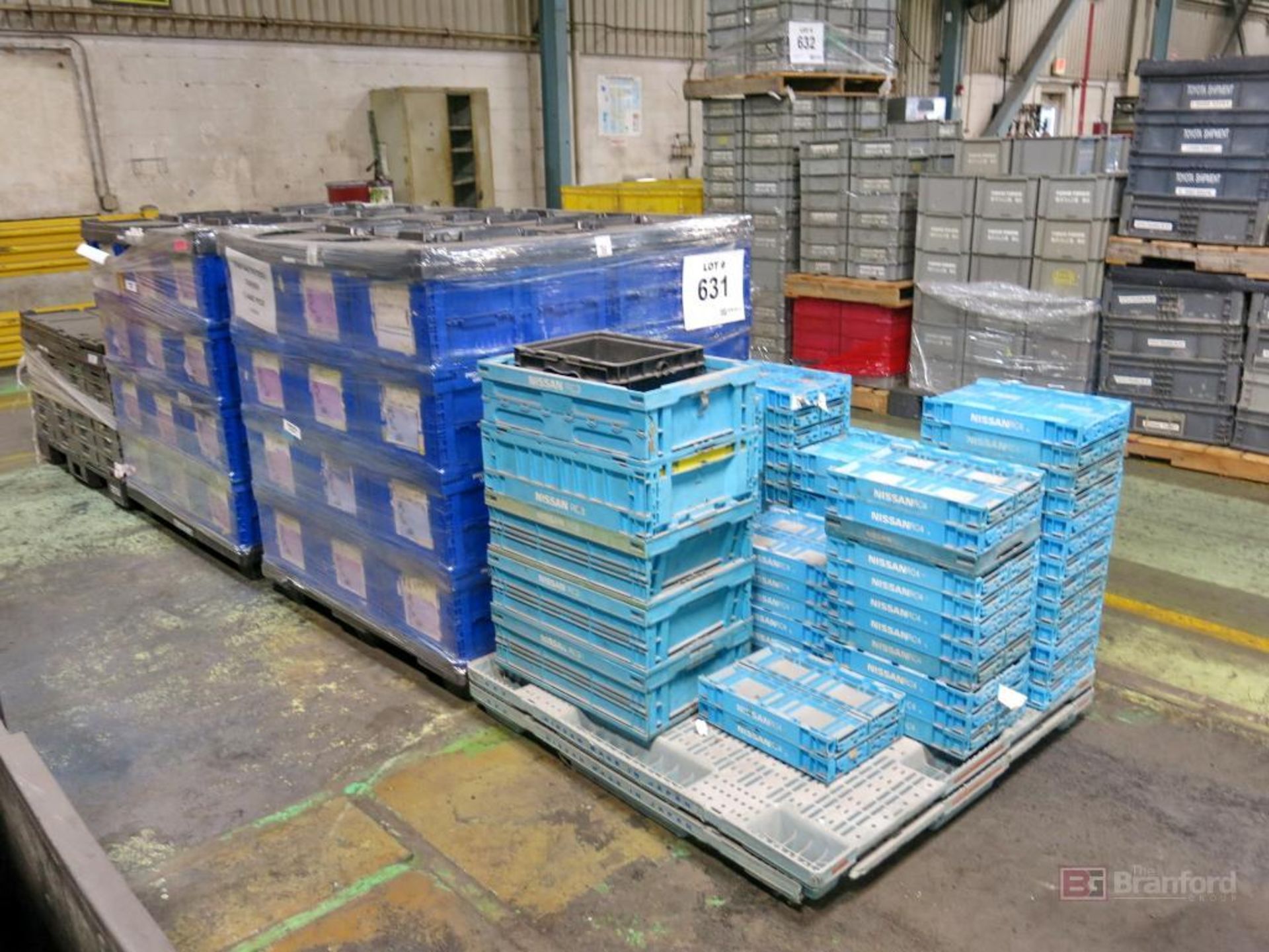 (4) Pallets of Collapsible Totes