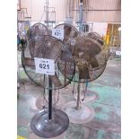 (5) 30" Pedestal Shop Fans